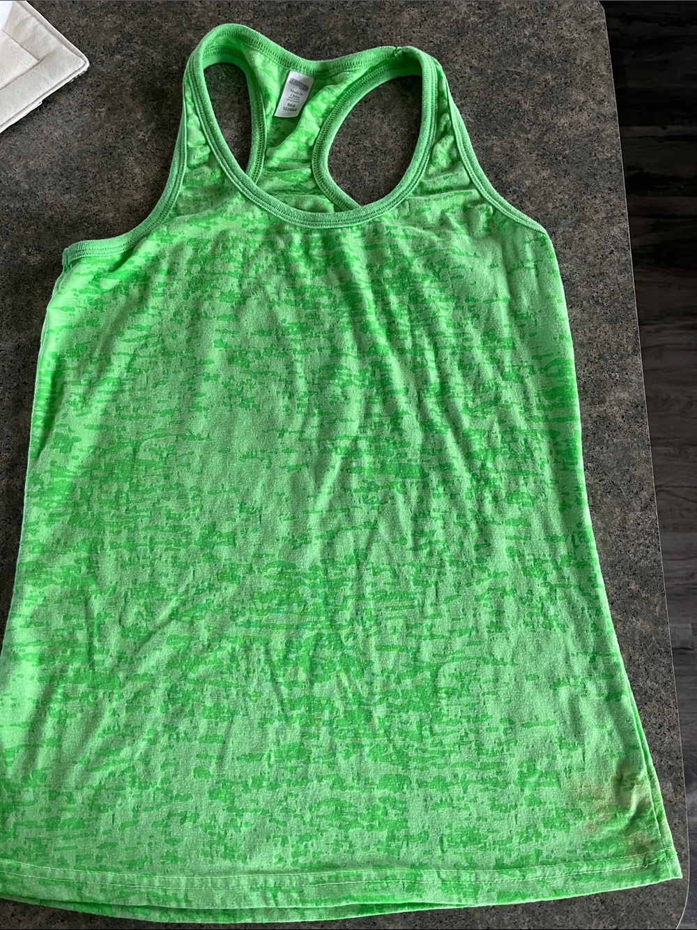 Neon Green Racerback Tank Top — Sleek Active Layer